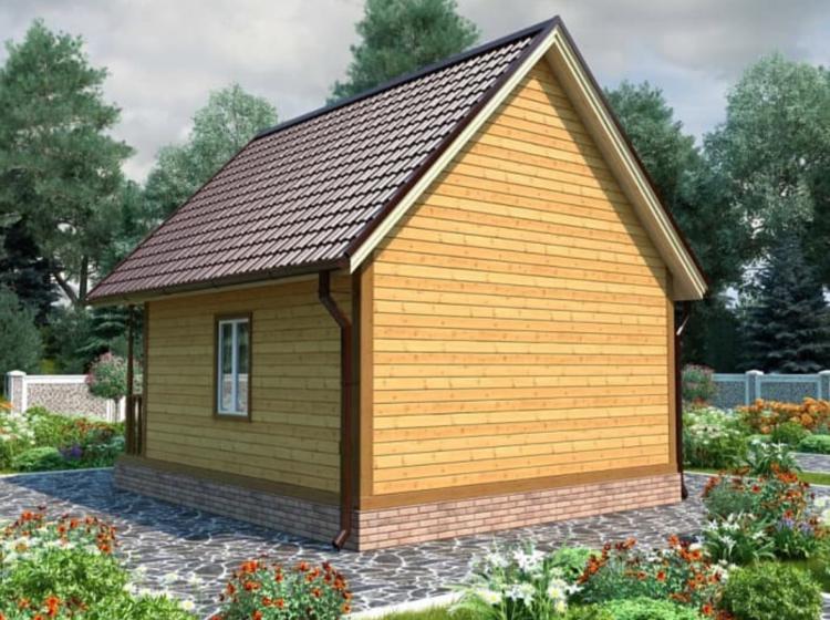 Дачный каркасный дом 6x7. Проект Д-20