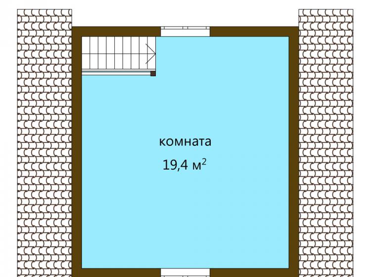 Дачный каркасный дом 5х6. Проект Д-7