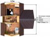 Дачный каркасный дом 6x9. Проект Д-37